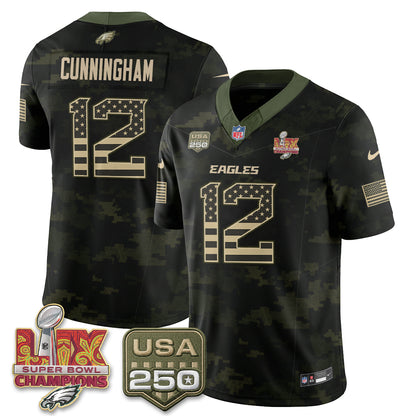 Philadelphia Eagles Salute to Service Vapor Jersey - Stitched