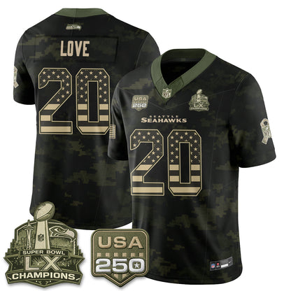 Seattle Seahawks 2026 Salute to Service Edition Vapor Jersey - Stitched-NQD