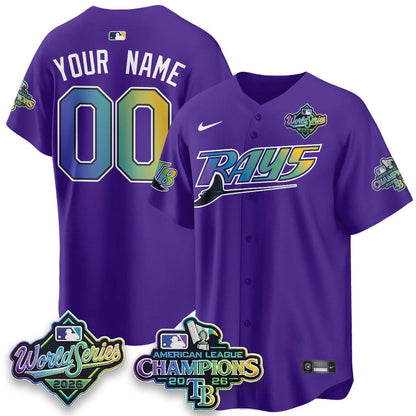 Tampa Bay Rays 2026 AL Champions Limited Custom Vapor Jersey - Stitched