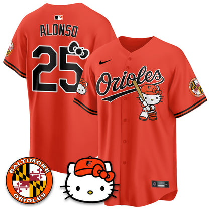 Baltimore Orioles x Meow Kitty Vapor Premier Limited Jersey - Stitched