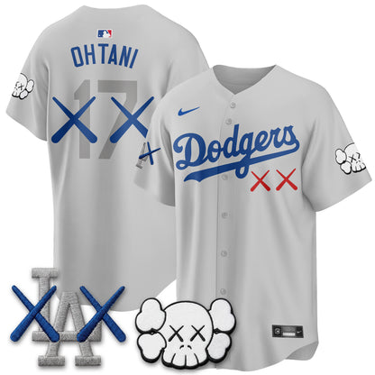 Los Angeles Dodgers x KAWS Edition Vapor Jersey - Stitched