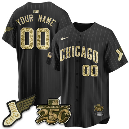 Chicago White Sox Armed Force Day 2026 Vapor Limited Custom Jersey - Stitched
