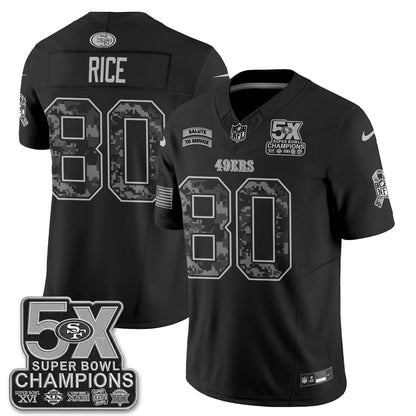 San Francisco 49ers 2026 Salute to Service V2 Vapor Jersey - Stitched-NQD