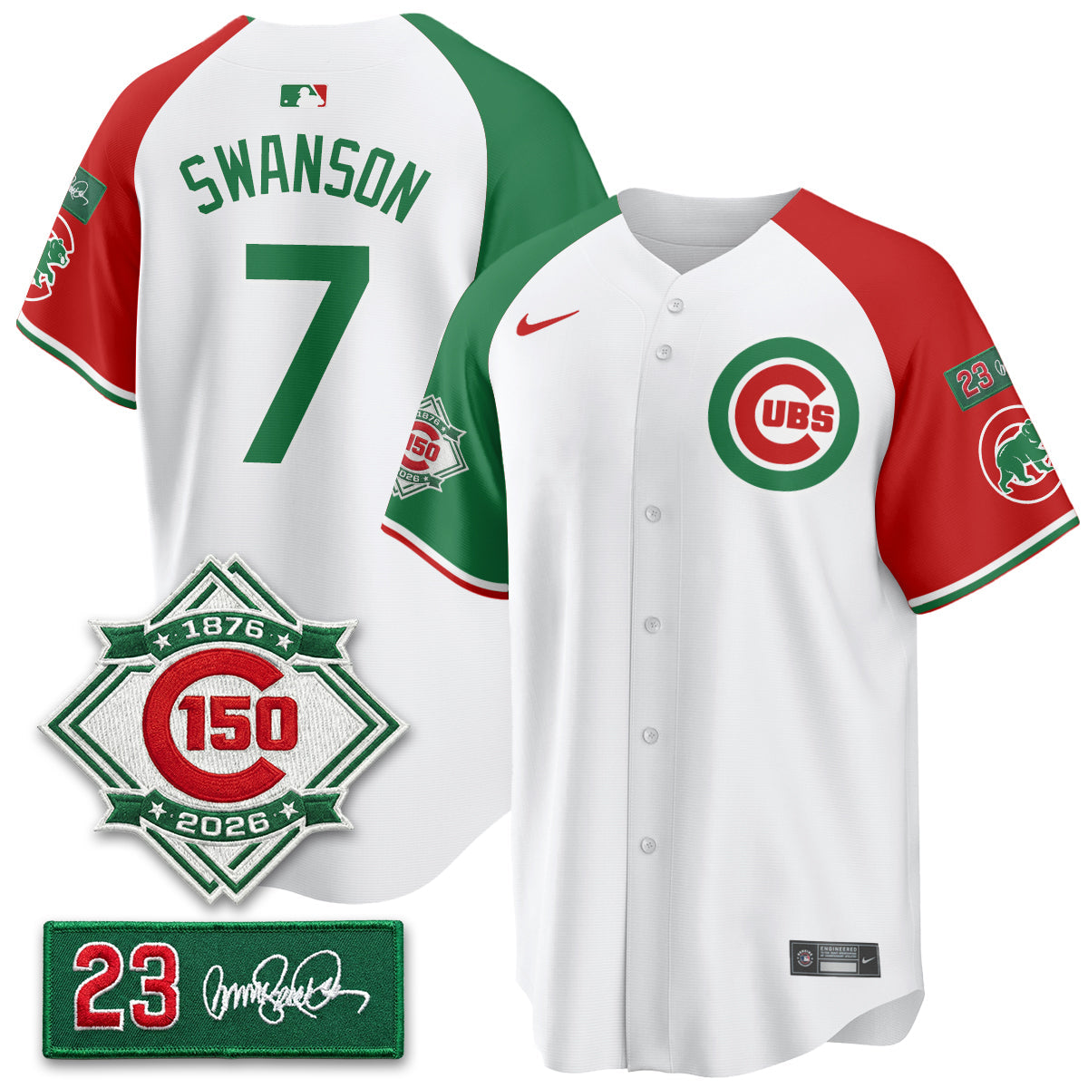 CHC Limited Mexico Jersey - 150th Anniversary + Ryne Sandberg Tribute Patch Stitched