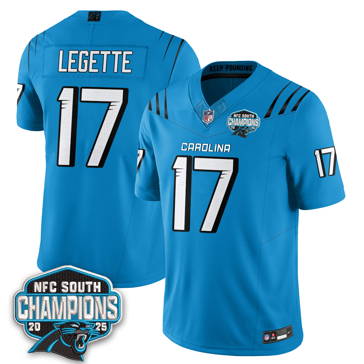 Carolina Panthers Fangear Edition Vapor Jersey - Stitched