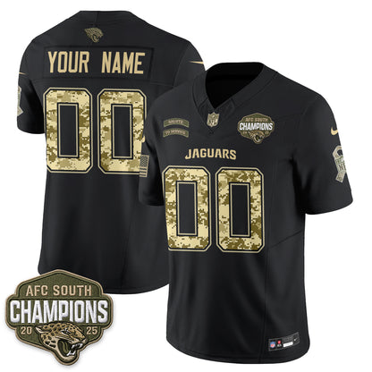 Jacksonville Jaguars 2026 Salute to Service V2 Vapor Custom Jersey - Stitched
