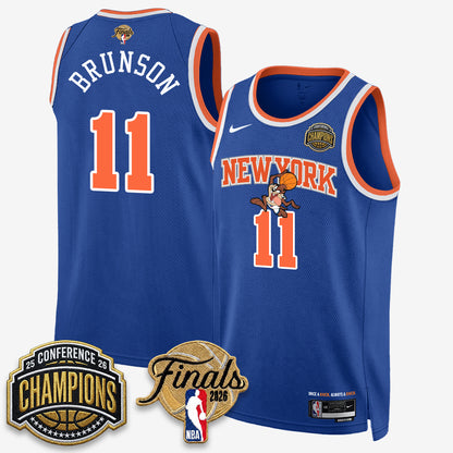 New York Knicks 2026 NBA Eastern Conference Champions x Looney Tunes Vapor Jersey V2- Stitched