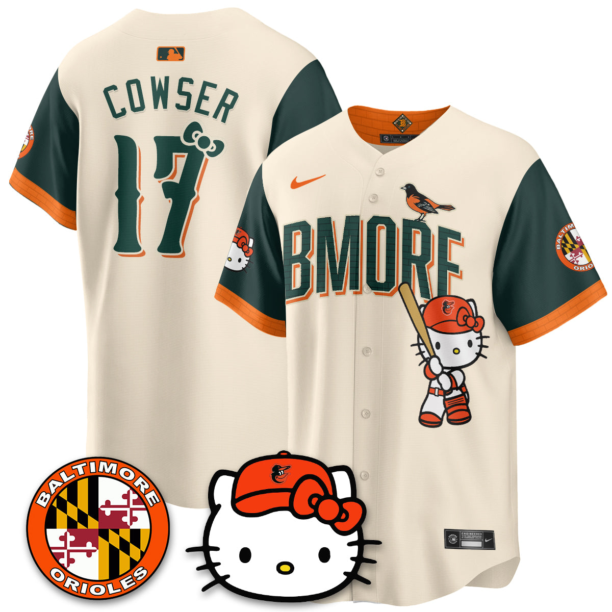 Baltimore Orioles x Meow Kitty Vapor Premier Limited Jersey - Stitched