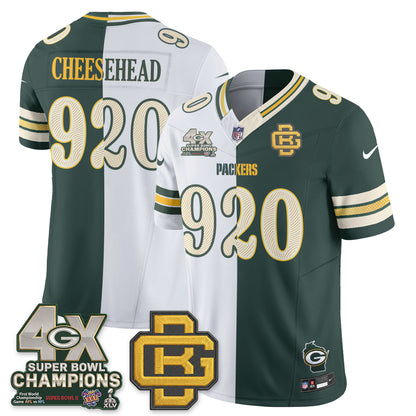 Green Bay Packers Rivalries Split Edition Vapor Jersey - Stitched
