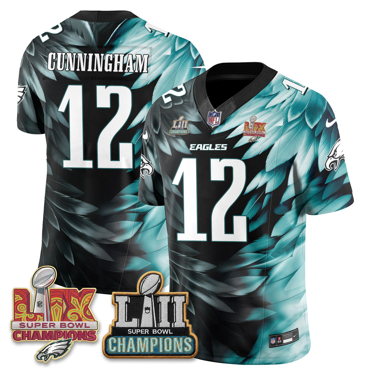 Philadelphia Eagles Fangear Edition Vapor Jersey - Stitched