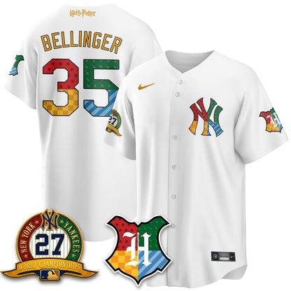 New York Yankees x "The Lightning Bolt Wizard" Edition Vapor Jersey- Stitched