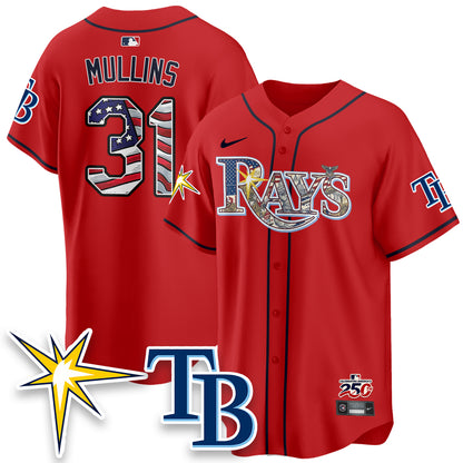 Tampa Bay Rays Independence Day USA 2026 Vapor Limited Jersey - Stitched