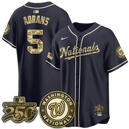 Washington Nationals Armed Force Day 2026 Vapor Limited Jersey - Stitched