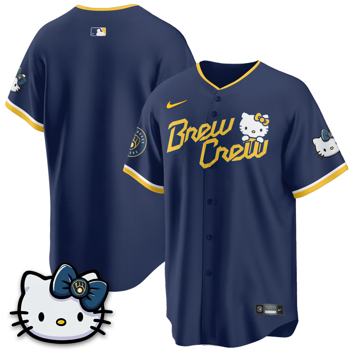 Milwaukee Brewers x Meow KT Vapor Jersey - Stitched N1