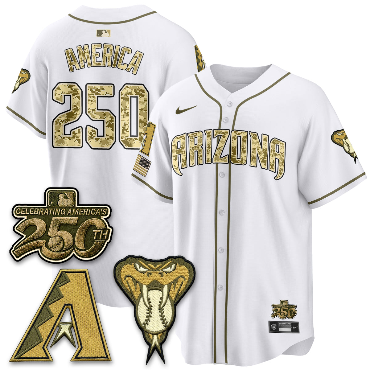 Arizona Diamondbacks Salute to Service 2026 Vapor Premier Limited Jersey - All Stitched
