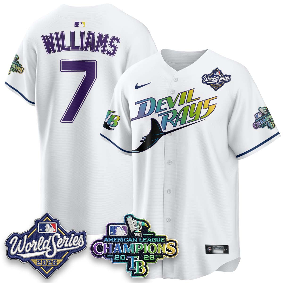 TB - 2026 AL Champions Vapor Jersey - Stitched - NQD (city)
