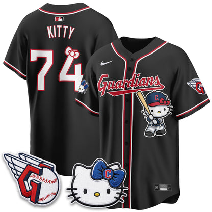 Cleveland Guardians x Meow KT Vapor Jersey - Stitched