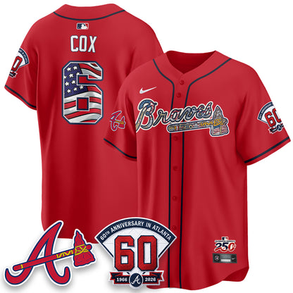 Atlanta Braves 2026 Independence Day USA Vapor Limited Jersey - Stitched
