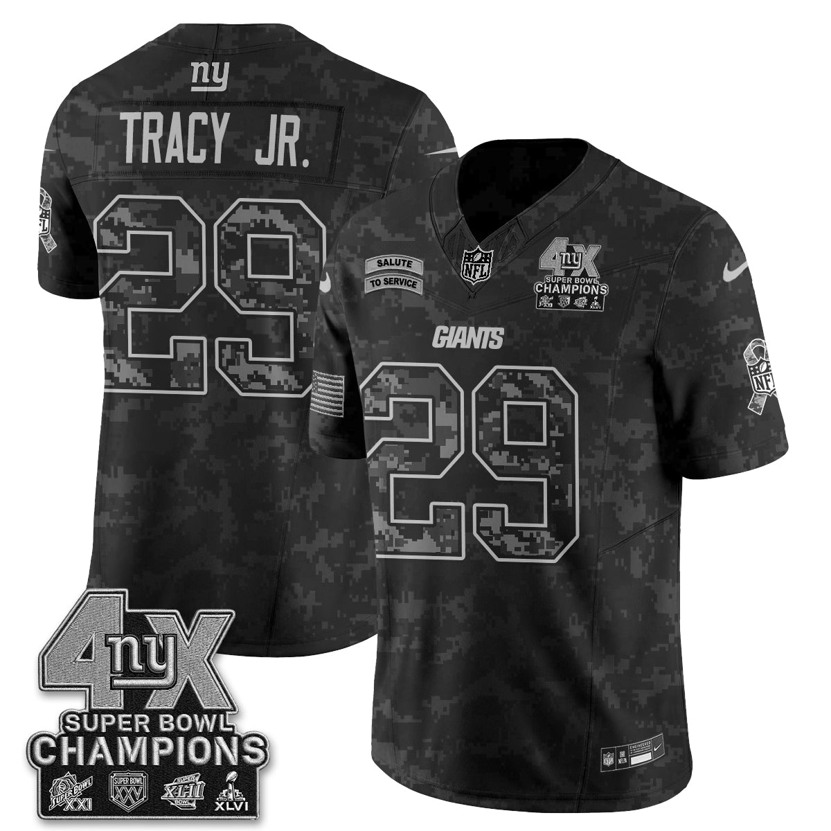 New York Giants 2026 Salute To Service V2 Vapor Jersey - Stitched-NQD