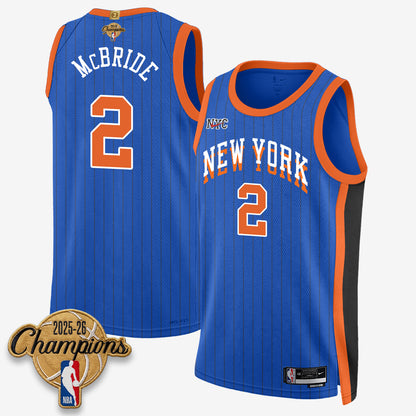 New York Knicks 2026 Basketball Champions Vapor Jersey V2- Stitched