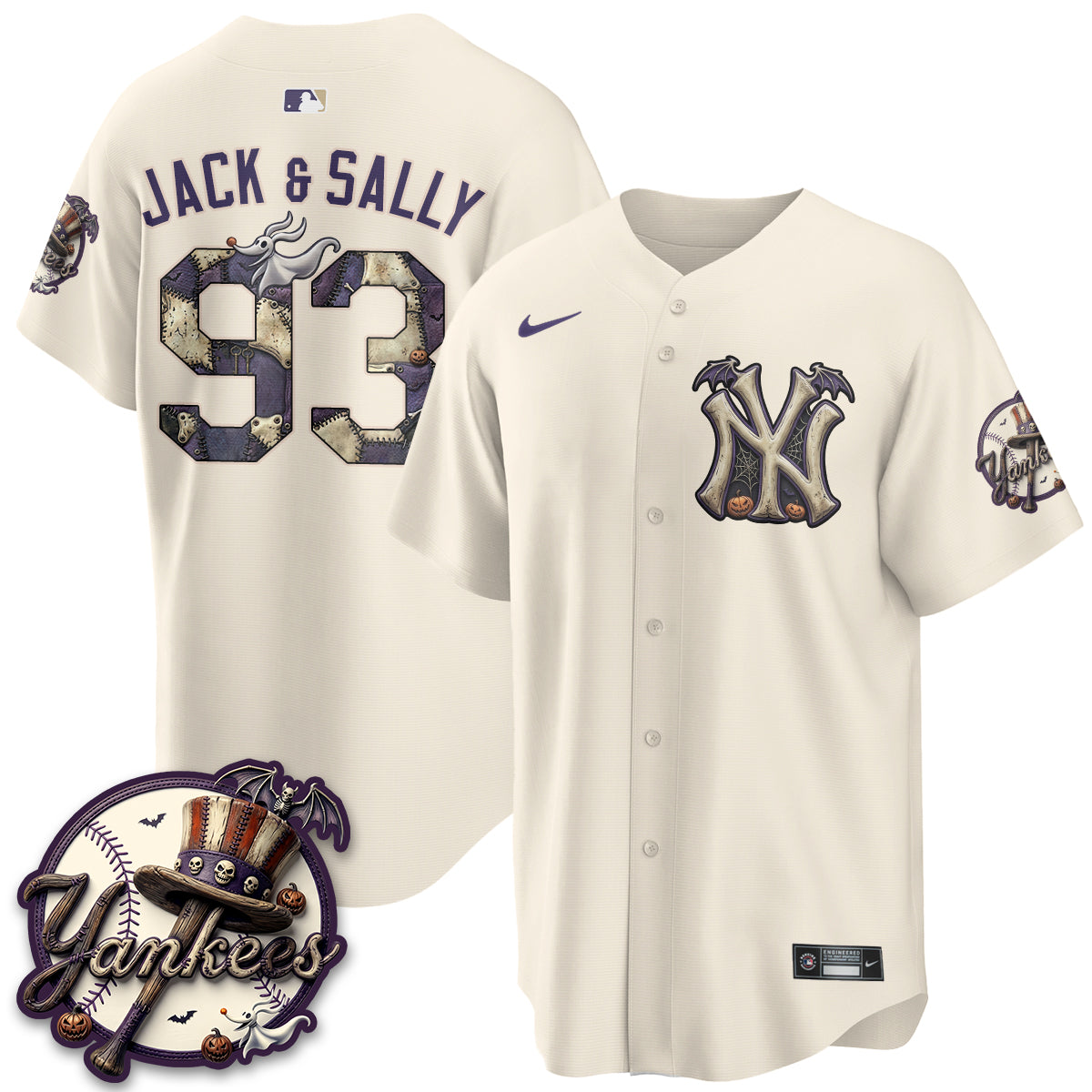 New York Yankees Nightmare Edition Vapor Jersey - Printed