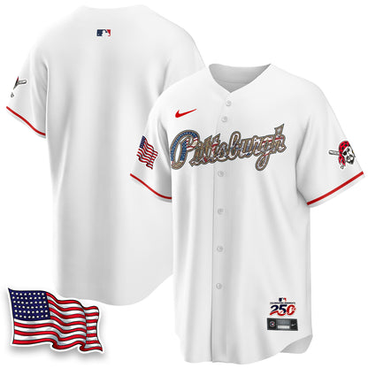Pittsburgh Pirates 2026 Independence Day USA Vapor Limited Jersey - Stitched
