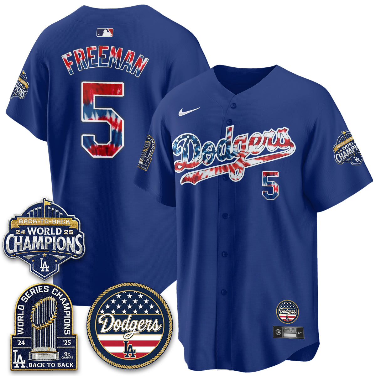Los Angeles Dodgers Americana 2026 Vapor Limited Jersey - Stitched