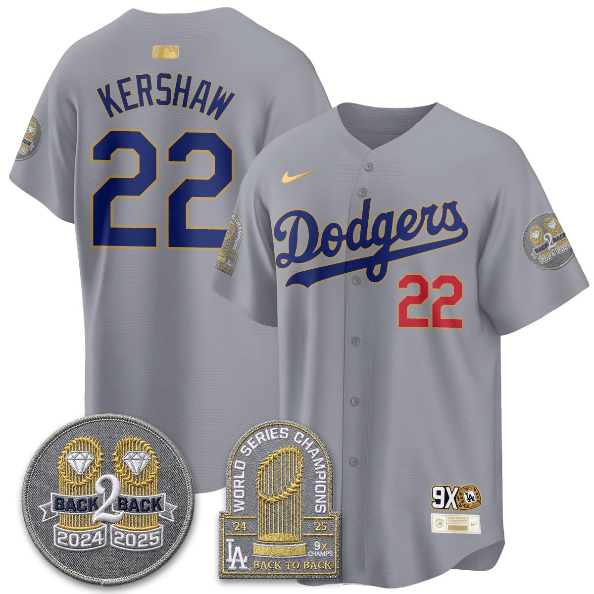 LAD Vapor Limited Jersey - Back to Back Champion - Stitched