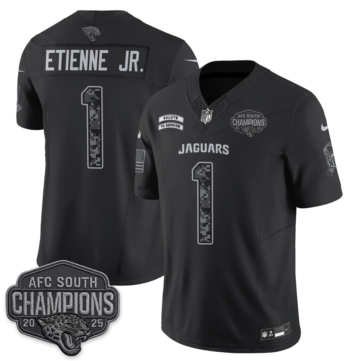 Jacksonville Jaguars 2026 Salute to Service V2 Vapor Jersey - Stitched