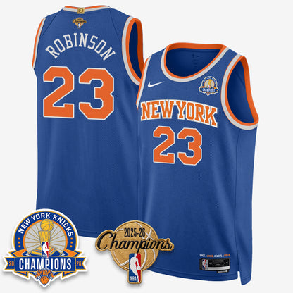 New York Knicks 2026 Basketball Champions Gold Edition Vapor Jersey- Stitched