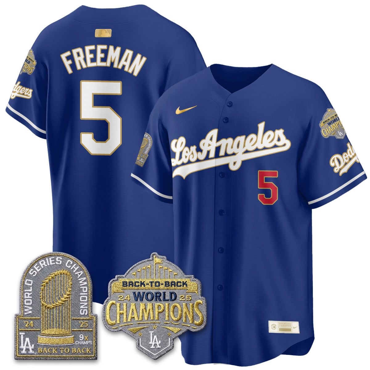 LAD Gold Collection Vapor Limited Jersey - 9x & B2B Champs - All Stitched