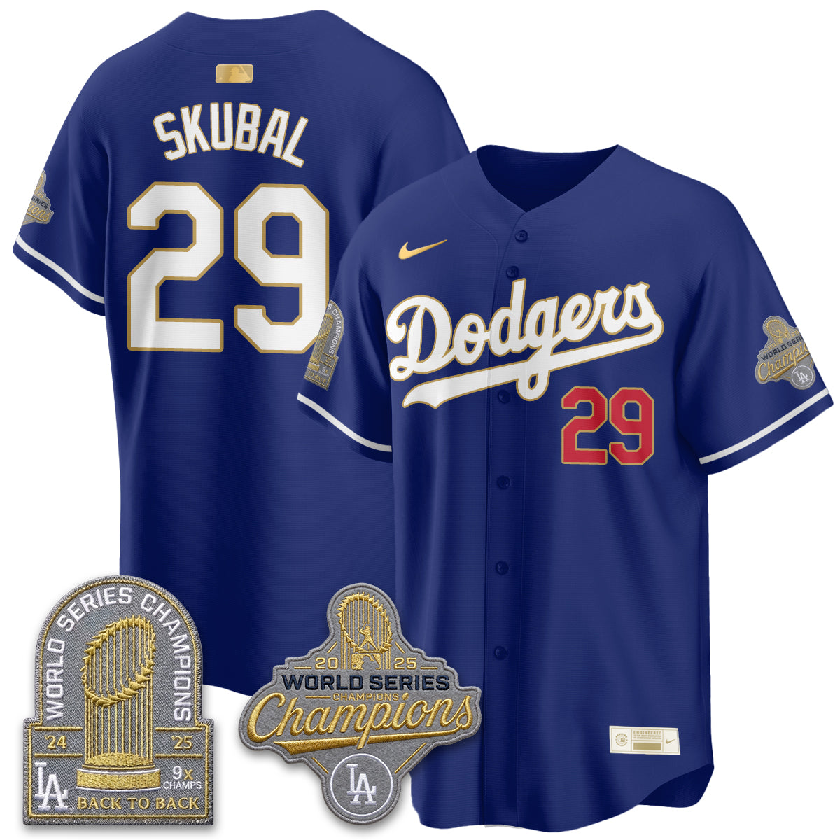 Los Angeles Dodgers Welcome No.29 Vapor Jersey- Stitched