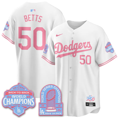 Los Angeles Dodgers x Bubblegum Vapor Jersey - Stitched