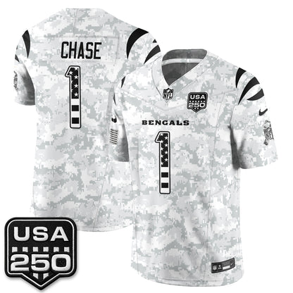 Cincinnati Bengals 2026 Salute to Service Vapor Jersey - Stitched