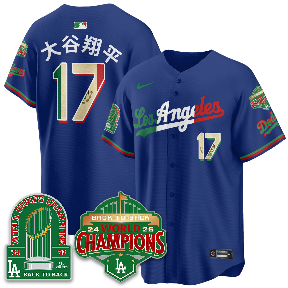 LAD Mexico Vapor Limited Jersey - 9x & B2B Champs - Stitched