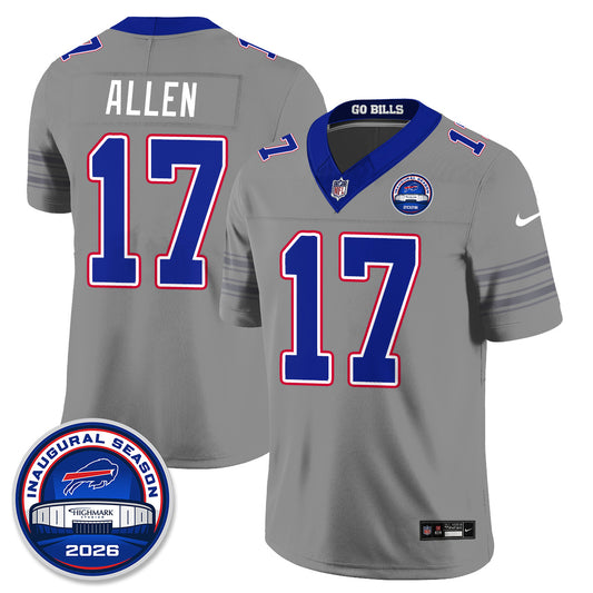 Buffalo Bills Gray Nickel City Vapor Jersey - Stitched