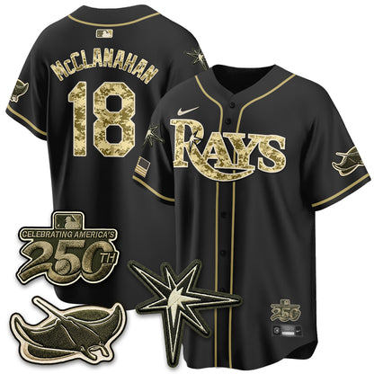 Tampa Bay Rays 2026 Armed Forces Day Jersey V2 - Stitched