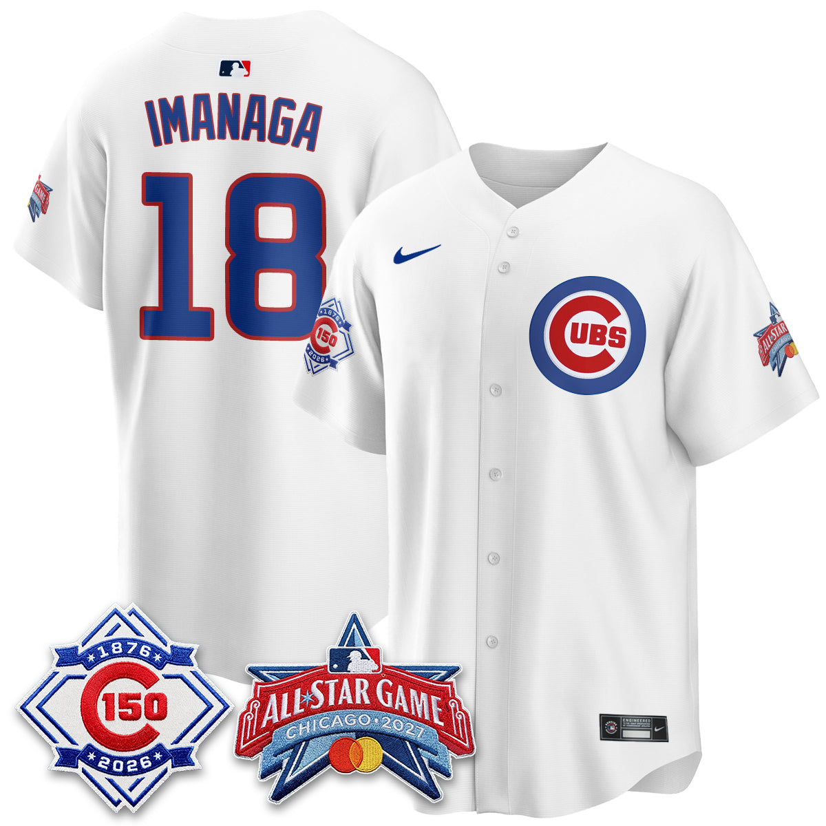 Chicago Cubs 2027 All Star Game Vapor Limited Blue Jersey - Stitched