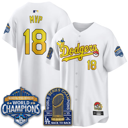 Los Angeles Dodgers x PKM 2026 Vapor Jersey - Stitched