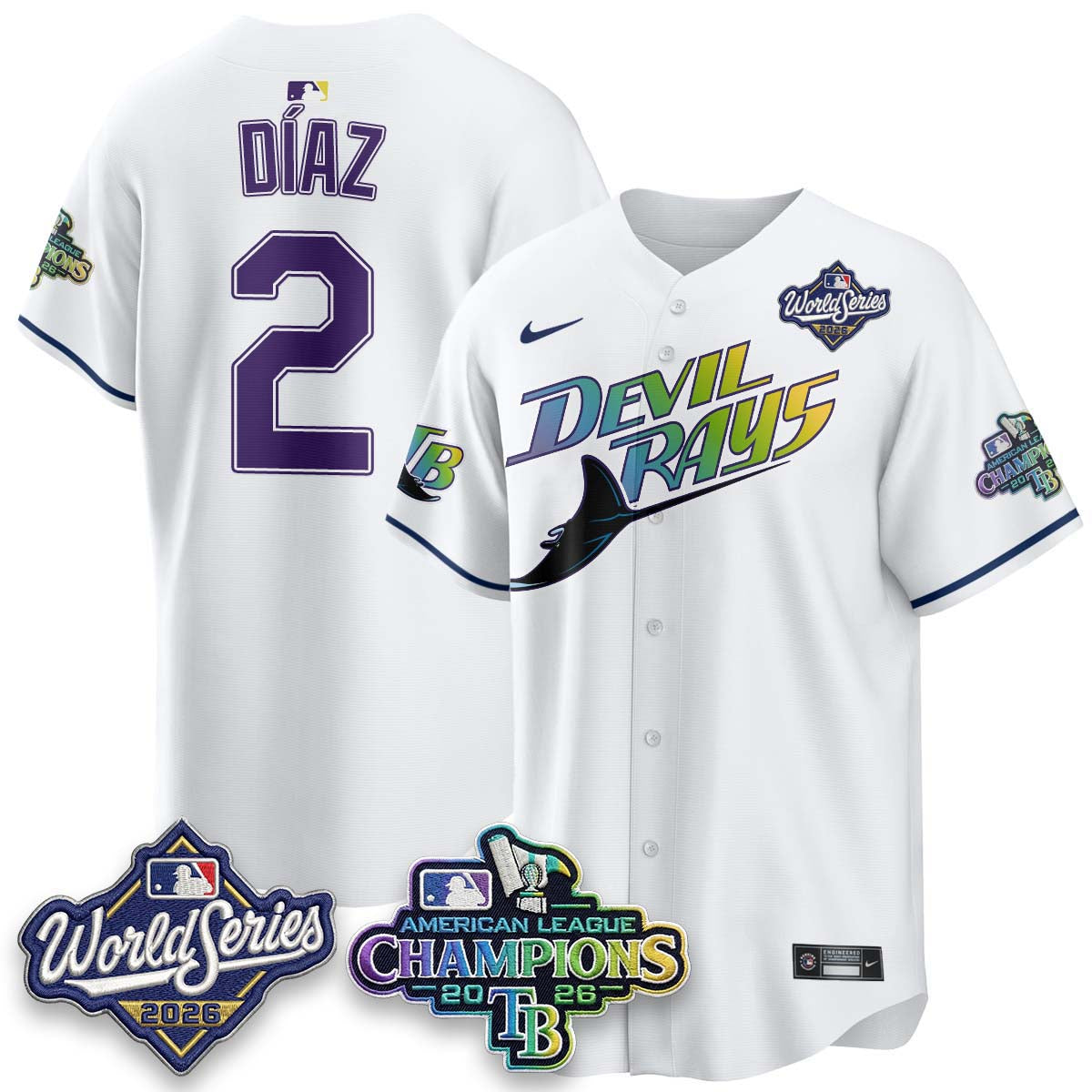 TB - 2026 AL Champions Vapor Jersey - Stitched - NQD (city)
