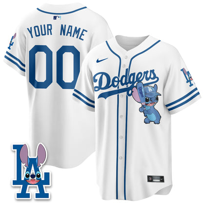 Los Angeles Dodgers x Blue Alien Edition Vapor Custom Jersey - Stitched
