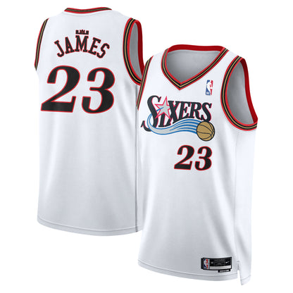 Philadelphia 76ers LeBron James #23 Throwback Vapor Jersey - Stitched