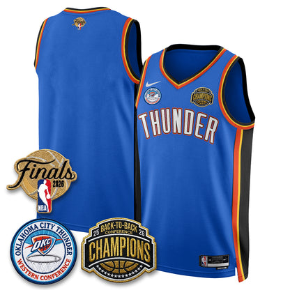 Oklahoma City Thunder 2026 NBA Western Conference Champions Vapor Jersey - Stitched