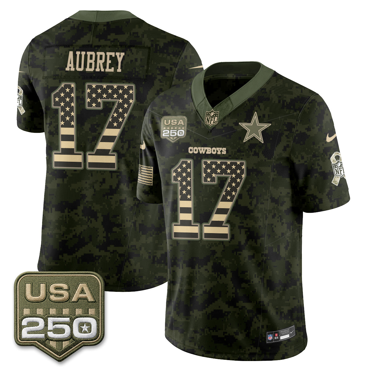 Dallas Cowboys 2026 Salute to Service Edition Vapor Jersey - Stitched
