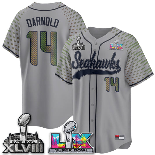 Seattle Seahawks S.Bowl Champs Baseball Vapor Jersey - Stitched