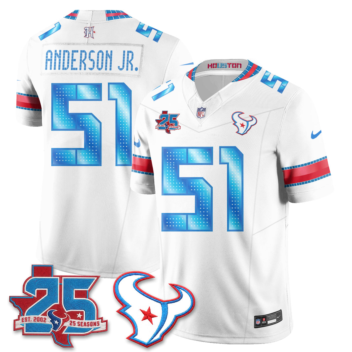 Houston Texans 2026 Rivalries Vapor Jersey - Stitched (7)