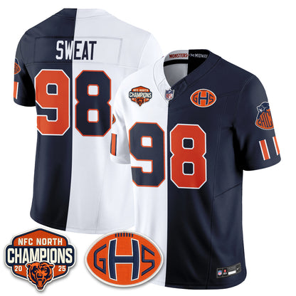 Chicago Bears 2026 Rivalries Split Edition Vapor Jersey - Stitched