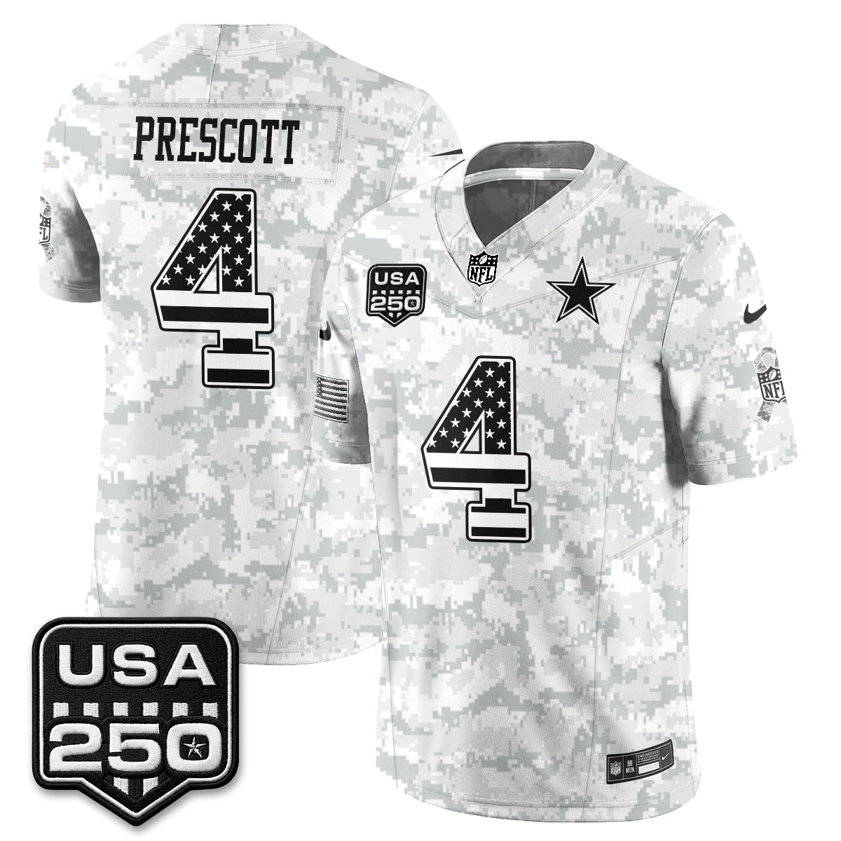 Dallas Cowboys 2026 Salute to Service Edition Vapor Jersey - Stitched