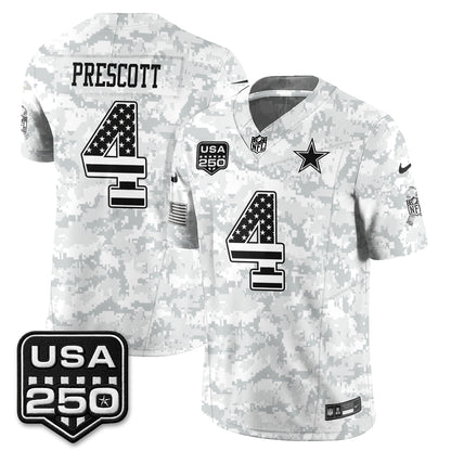 Dallas Cowboys 2026 Salute to Service Edition Vapor Jersey - Stitched