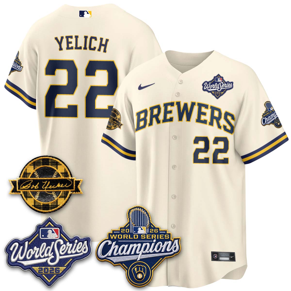 MIL 2026 WS Champions - Bob Patch Vapor Edition - Stitched-NQD (NAV9)